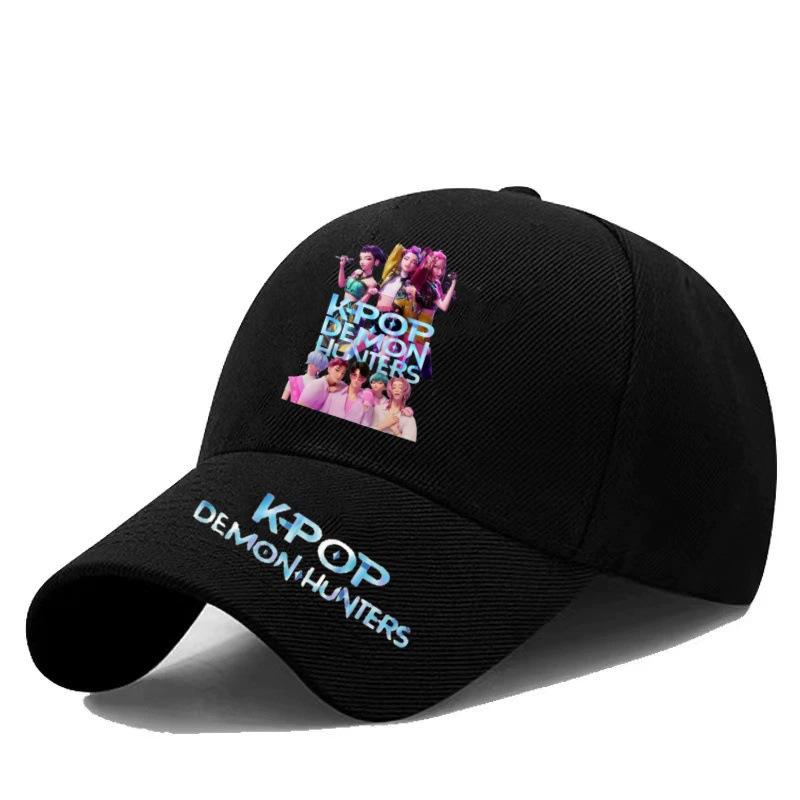 Kpop Hexe Jagd Mädchen Baseballkappe Student Frühling und Sommer Farbe Herren und Damen Baseballkappe Outdoor Western Stil All-Match Original Hut