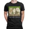 Oversized TShirt Beach Cat Owl Funny Meowl Cursed Internet T Shirts Pure Cotton Tee Shirt for Couple Y2K Short Sleeve Top Tees