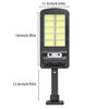 LED Solar Street Light Infrared Sensor Outdoor Wall Lamp+Remote Control