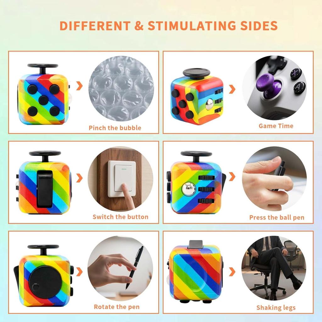 Fidget Cube Handkreisel Dekompression Spielzeug Für ADHS Angst Sensorisches Spielzeug Für Kinder Erwachsene Stressabbau Spielzeug Antistress