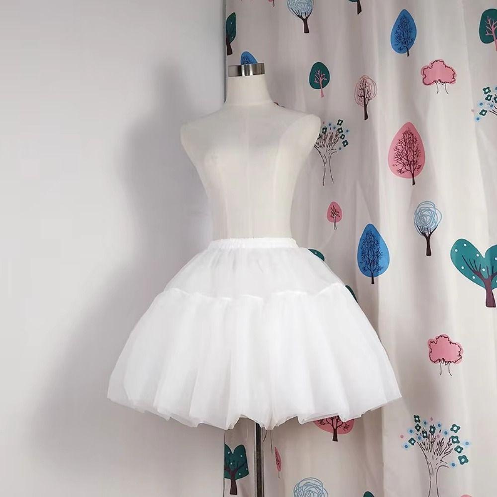 Soft Mesh Lolita Petticoat 30/35/40/45cm Ball Gown Underskirt Tutu Puffy Skirt  Cosplay Wear
