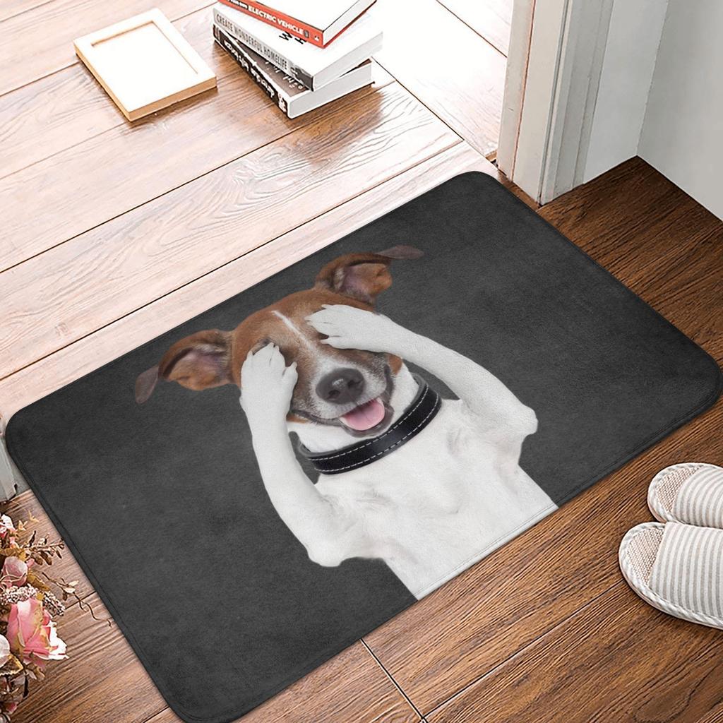Funny Jack Russell Terrier Front Door Floor Entrance Mat Outdoor  Bath Kitchen Doormat Living Room Carpet Rug