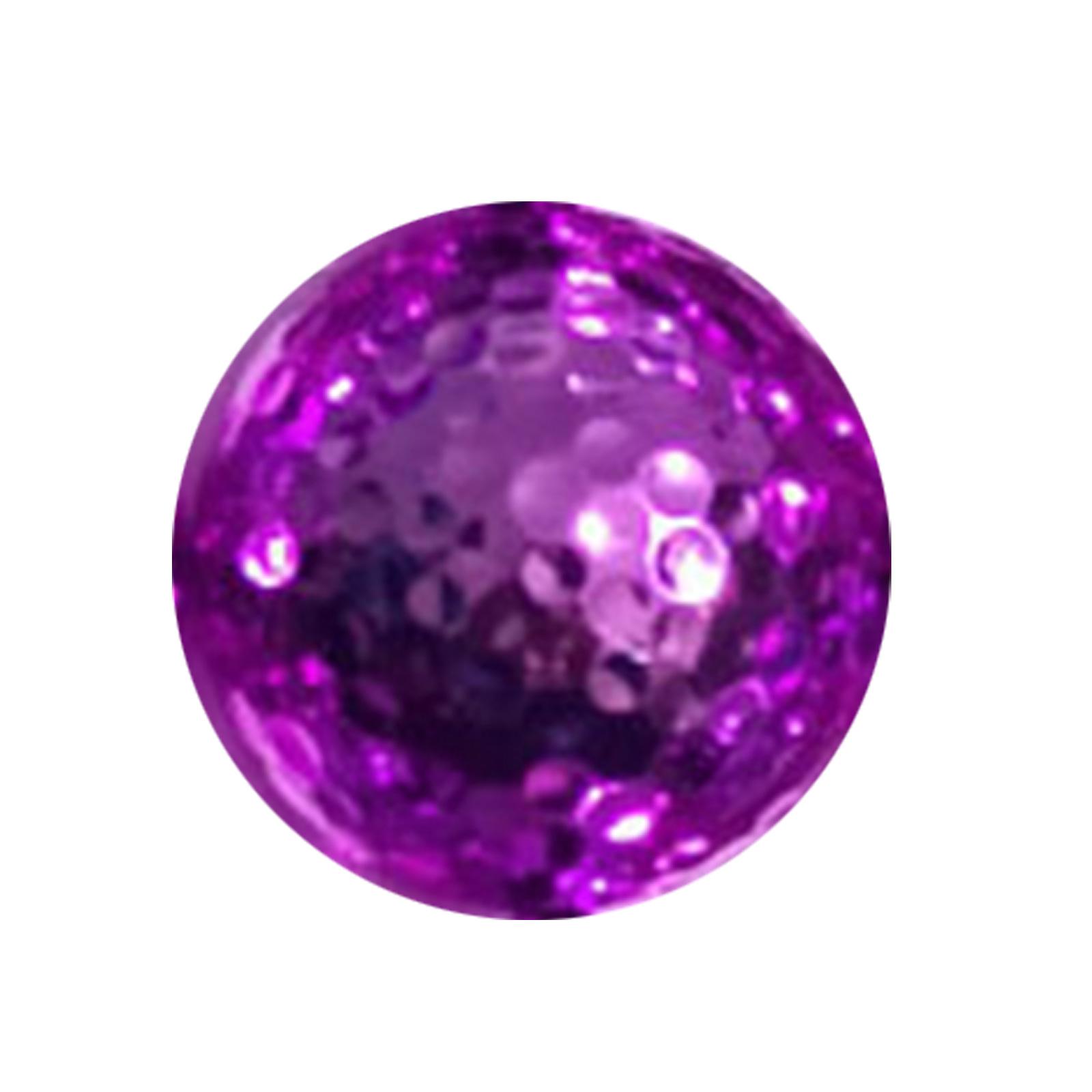 

Lightweight Golf Practice Balls Double Layer Plating Golf Balls Professional Golf Ball for Indoor Outdoor Practice фіолетовий