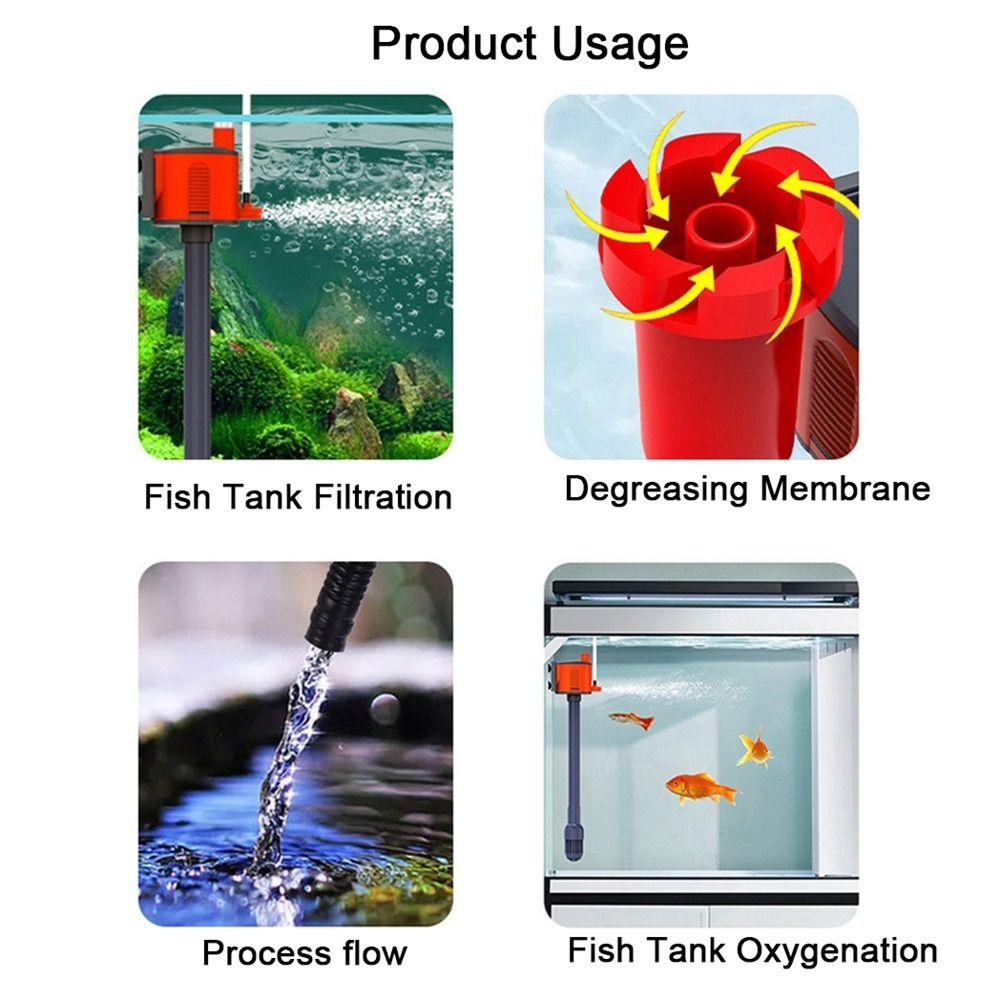 Circulating 3-in-1 Aquarium Filter Water Pump Waterproof Water Circulating Pump  Aquarium Use