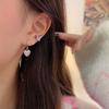 6 Stück/Set Mode Silberfarben Schmetterling Steckerohrringe Set für Damen Koreanische Kristall Herz Schleife Ohrringe Schmuck 2026 Neuer Trend