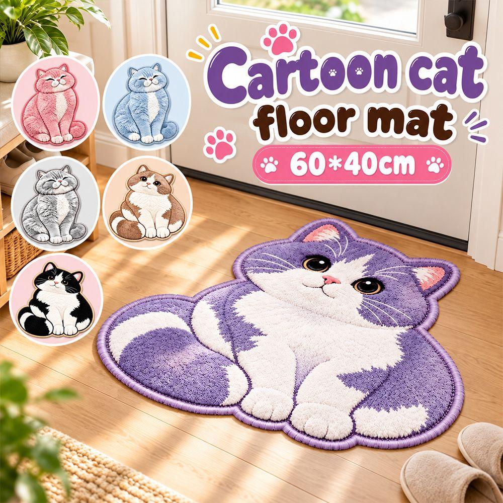 Soft Bathroom Carpet Crystal Velvet Entryway Floor Mat Creative Bedside Door Mat Home Decor