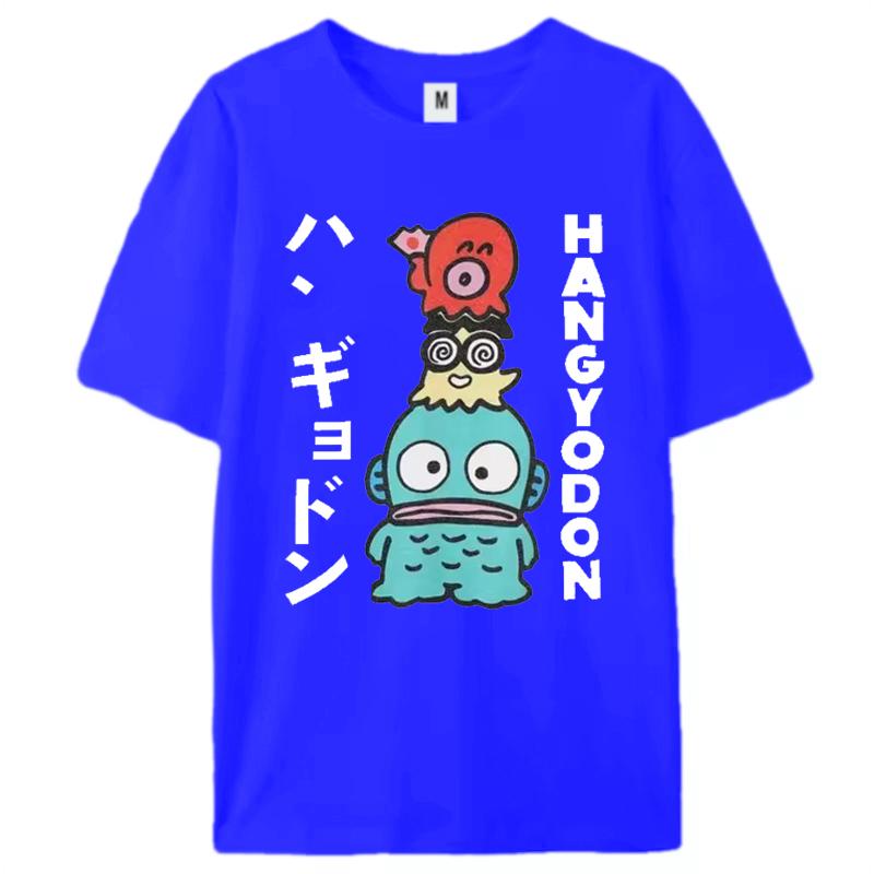 Hangyodon Japanese for Men Women T Shirt Vintage Tee Shirt Short Sleeve O Neck T-Shirts Summer Clothes Y2k Top Women Clothing