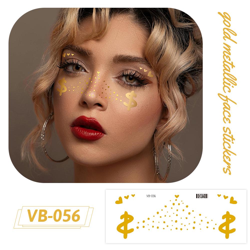 Ruikalong Gold Stamping Face Stickers: Freckle Style, Waterproof, Sweatproof, Eco-friendly