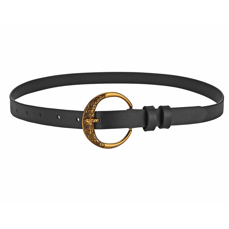 

Ретро Круглый Ремень Дамы Стиль Пустоши Осенний Декоративный Ремень Уличный Стиль Личности Талия 110cm чёрный