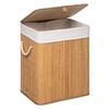 Bamboo or Black Laundry Basket 60 Liters Atmosphéra - Bamboo