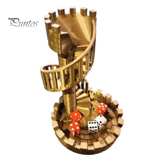 

DND Dice Tower with Tray Dice Rolling Tower Dice Настольные игры Аксессуары для ролевых игр Dungeons And Dragons D&D TRPG золотистый