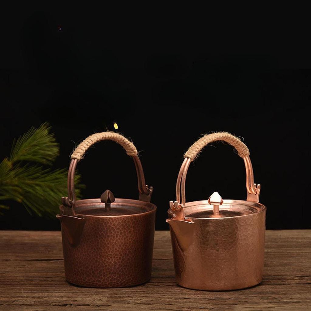 500ml Copper Tea Kettle Water Coffee Pot Large Capacity Portable Kung Fu for