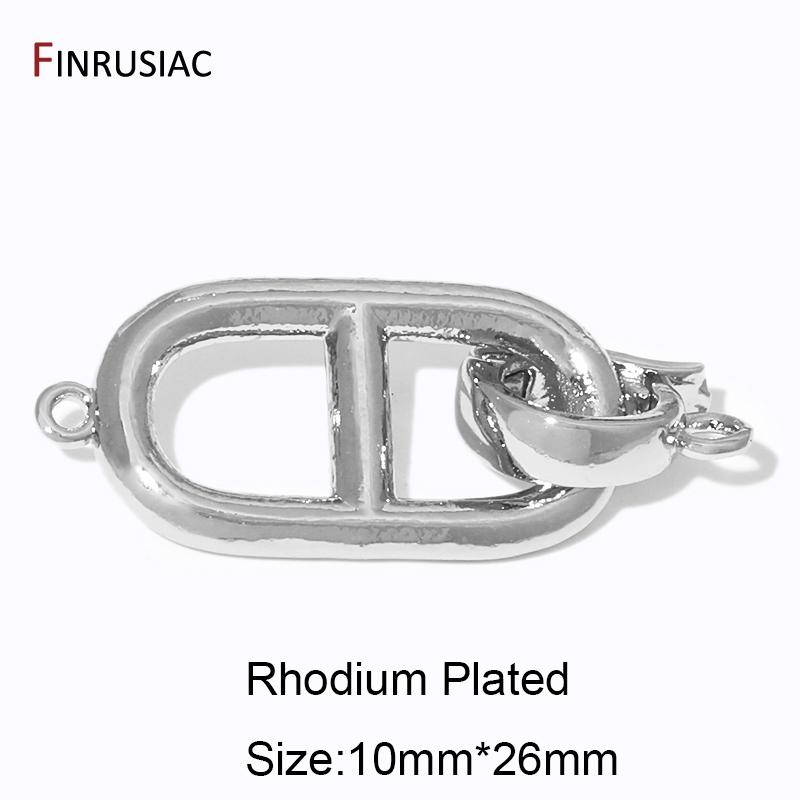 

Multi Styles 18K Gold Plated Brass Heart/Round/Oval Pearl Clasps Connector For Jewelry,Clasps For Jewelry Making Supplies 2 pieces