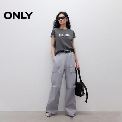 Women's Loose Fit Cargo Wide-Leg Casual Pants