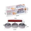 Non-Stick Coating Mini Burger Press 3 Patties Capacity Hamburger Patty Mold  Cooking