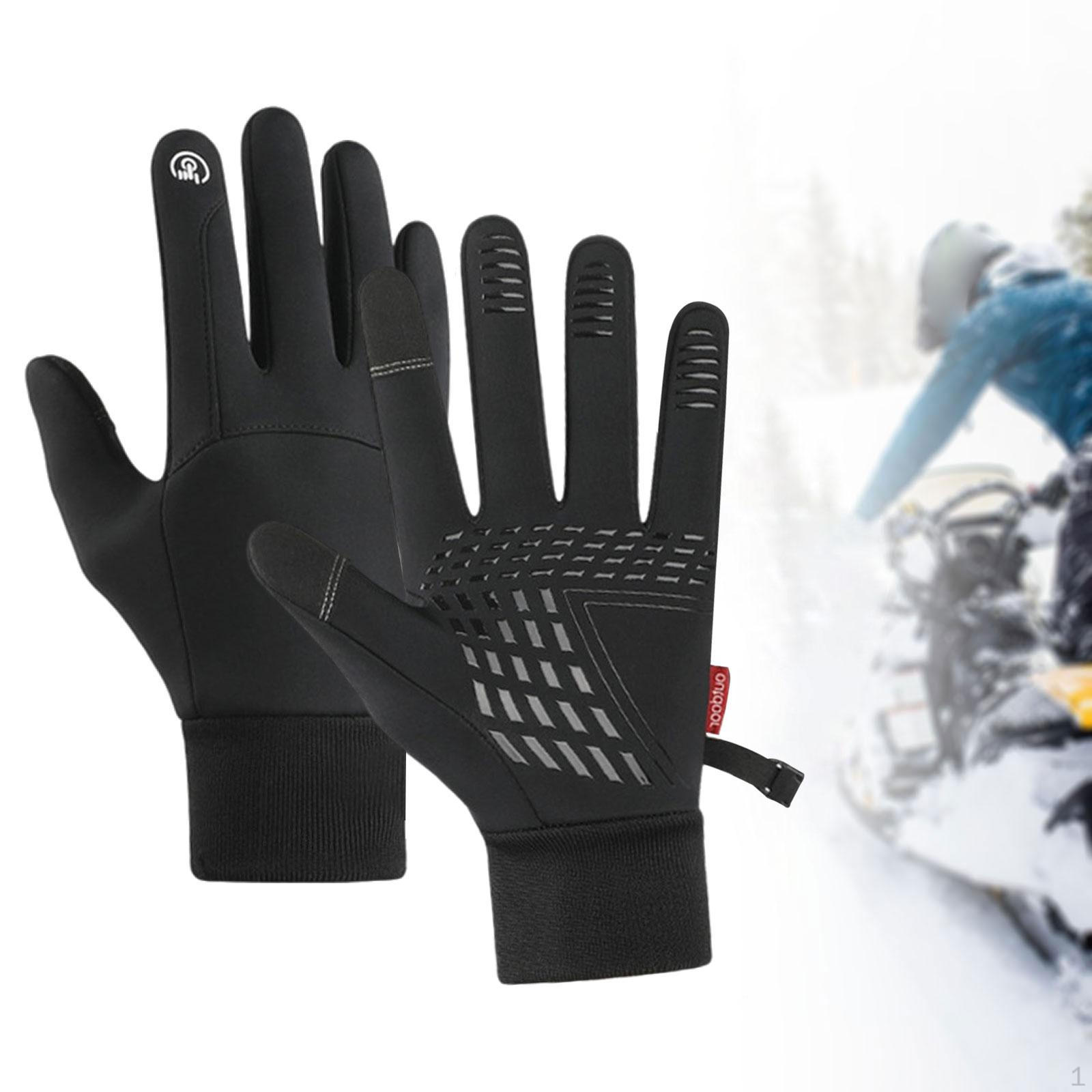 Full Finger Gloves for Cold Weather Activities Including Snowboarding L