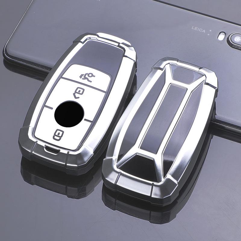 Mercedes Key Fob Cover for E-Class, C-Class, GLB, A200, and S350 Models