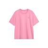 Lining Sports Fashion Series Solid Color Casual Round Neck Short Sleeve T-Shirt Unisex Tops Dawn-Pink AHST561-8