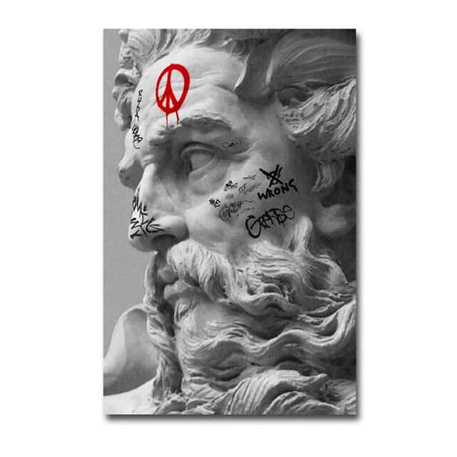 

Современная минималистская абстрактная художественная работа, скульптура Давида, холст, постер, домашняя настенная живопись, эстамп, спальня 21cm×30cm NoFrame