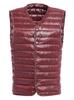 DUZTELYI Collarless Down Ultralight Inner Lightweight and Includes Compact Storage DU520 Men's Vest, Vest, Warm, Bag, (3XL, Red)