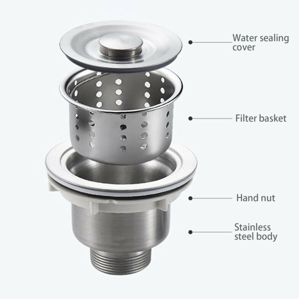 Sita de deșeuri pentru chiuvetă, cu durată lungă de viață din oțel inoxidabil