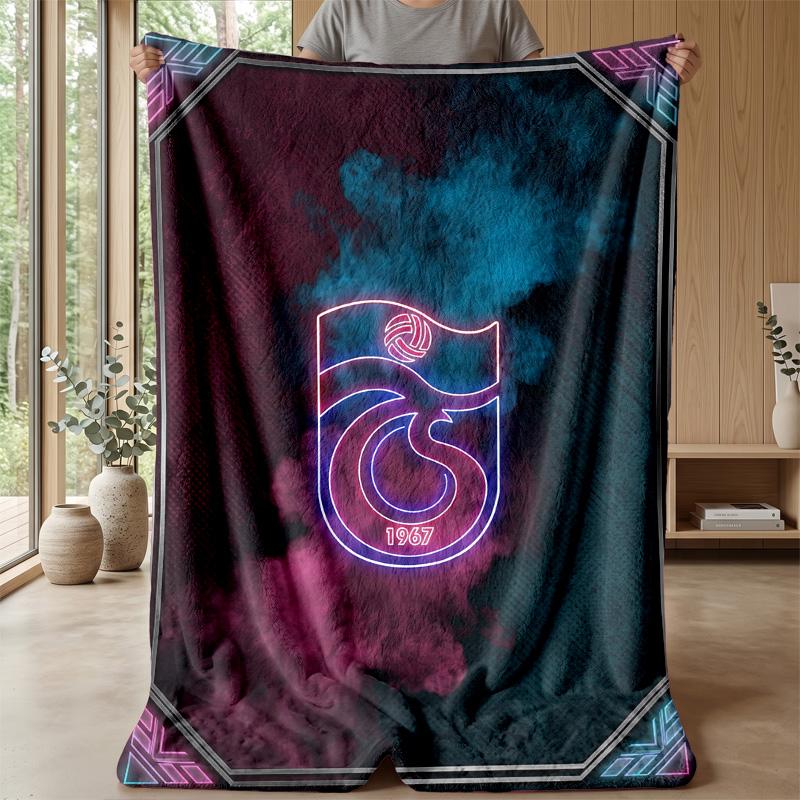 Manta de Franela Suave y Polar del Trabzonspor FC Ligera Acogedora Cálida Manta de Tiro Para Sofá Cama Decoración del Hogar