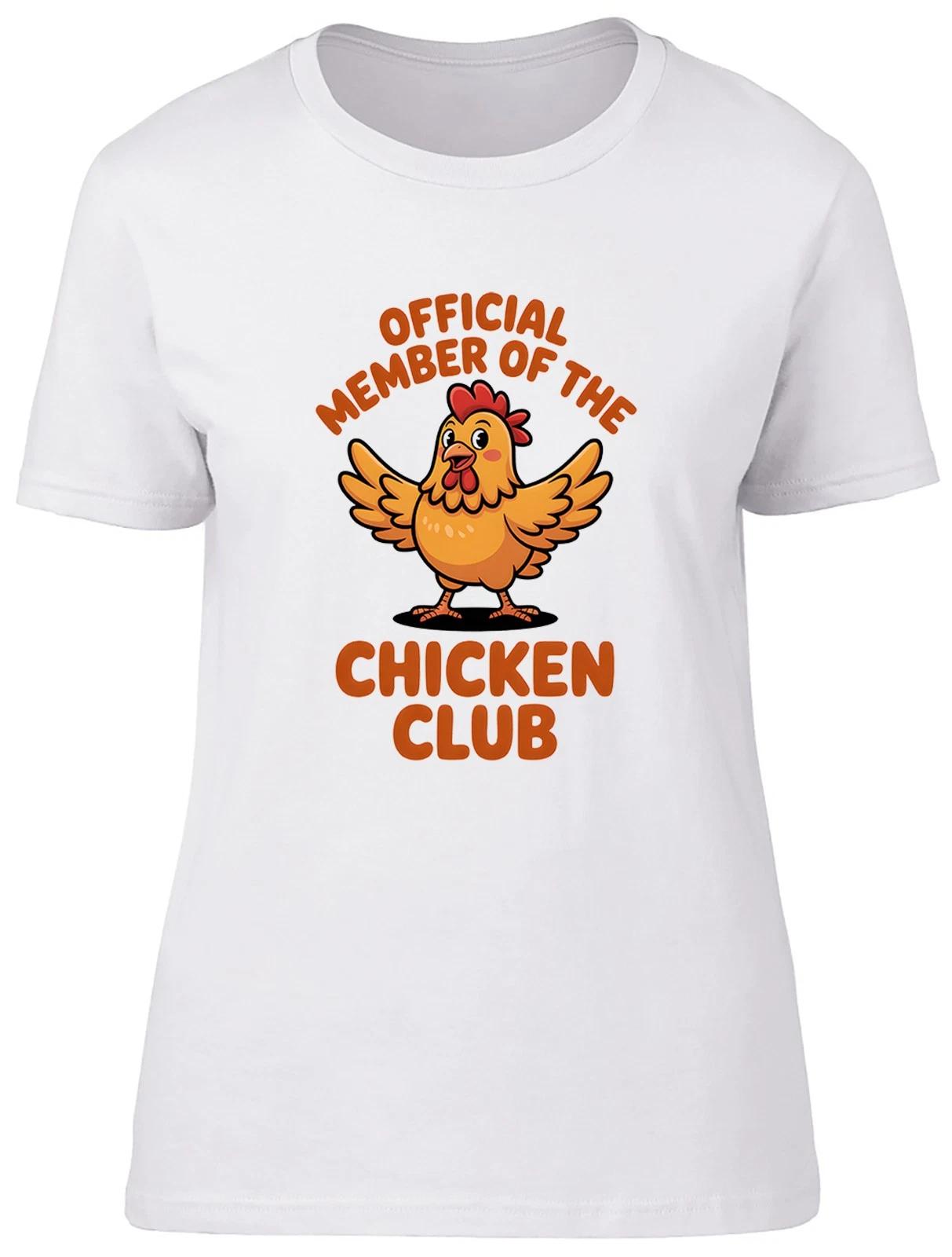 Member of the Chicken Club Womens T-Shirt Ladies Gift Tee L