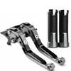 CNC Aluminum Brake Clutch Lever Perch With Grip Cover Suzuki GSX-R 600 750 1000 Motorcycle Upgrade