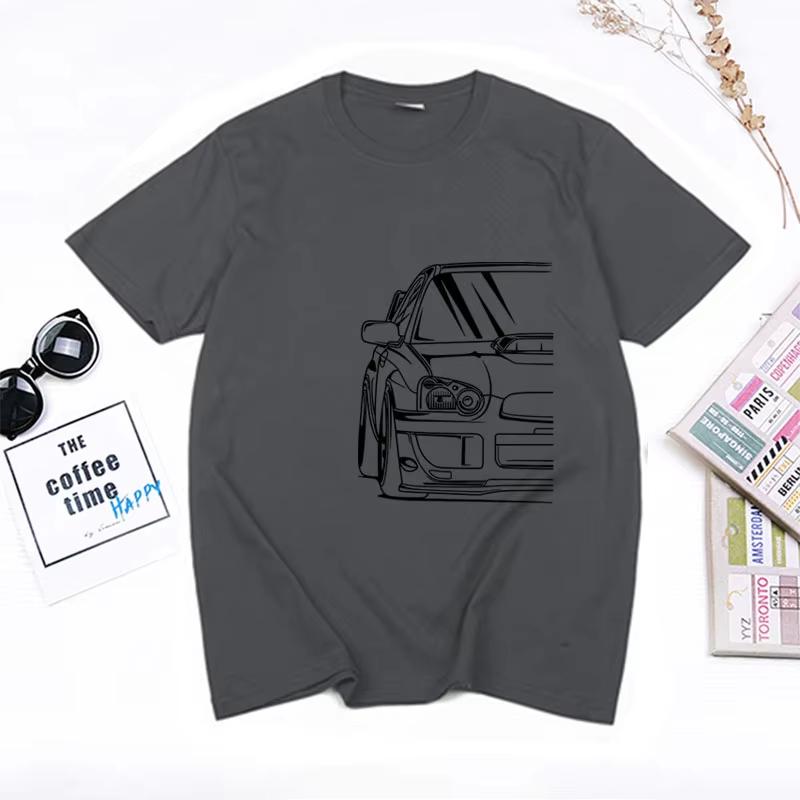 Fashion Hot saleJapanese Classic Car Wrx Sti JDM TUNER CAR APPAREL TURBO SUBIE IMPREZZA AUTOMOTIVE T-SHIRT Cotton O Neck Top Tee