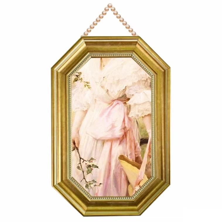 Europe Retro Art Palace Relief Photo Frame Resin Wall Hanging Painting Home Homestay Wall Mural Decoration Hotel Club Wall Craft