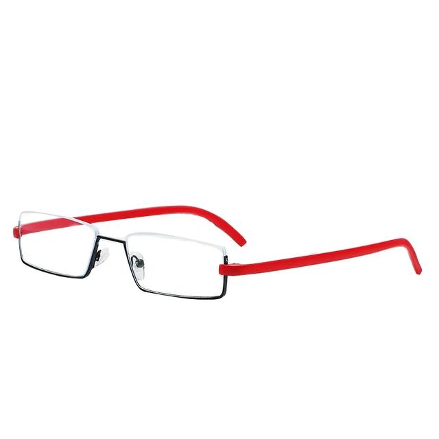 Men's and Women's Fashionable Reading Glasses Anti Blue Light Glasses+1.0+1.5+2.0+2.5+3.0+4.0 Near and Far Half Frame Style