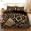 Black And White Zebra And Leopard Animal Fur 3d Printing Quilt Cover Bedding Set Quilt Cover Pillowcase Three-Piece Set