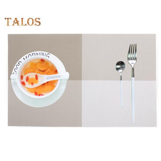 Placemat Wear Resistant Waterproof Non-slip Heat Insulation Rectangular Table Mat Glassware Cup Coaster