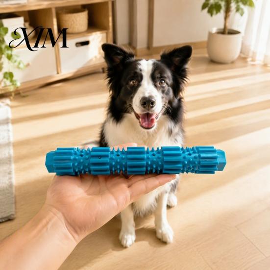 Tough Chewing Toys for Large Dogs Spiky Dog Chew Stick, Indestructible Toy, Teeth Cleaning Pet Small Medium Toy with Treat Dispensing Hole Aggressive