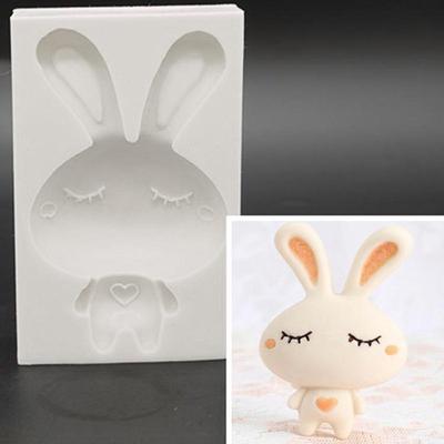 1 Stücke Hase Form Silikon Kuchen Form Küche Backen Für Schokolade Gebäck Süßigkeiten Seife Fondant