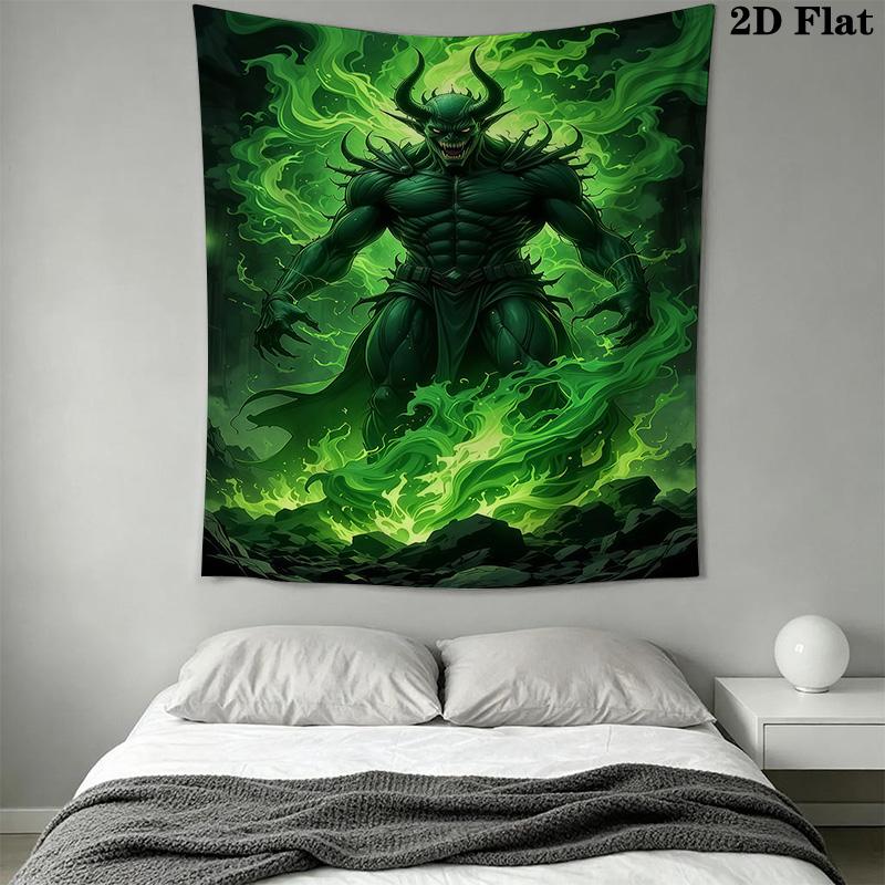 Dark Reaper Tapestry Gothic Grim Reaper Wall Hanging Tapestry Wallmounted Fashion Print Work Of Art Background Wall Hanging Cloth