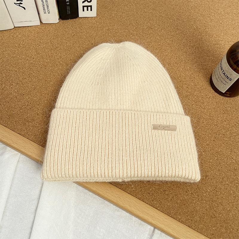 Hat Women's Face showing Small Ear Protecting Woolen Hat Plus Velvet To Keep Warm While Cycling and Cold Proof Ear Protecting Hood