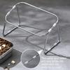 Stainless Steel Elevated Pet Bowl Non-Slip Dog Food Water Bowl with Removable Bracket 15-Degree Tilt Pet Dish