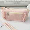 Sweet Pencil Storage Bag Cute Zipper Stationery Pouch Stain-resistant Makeup Bag  Award Gifts