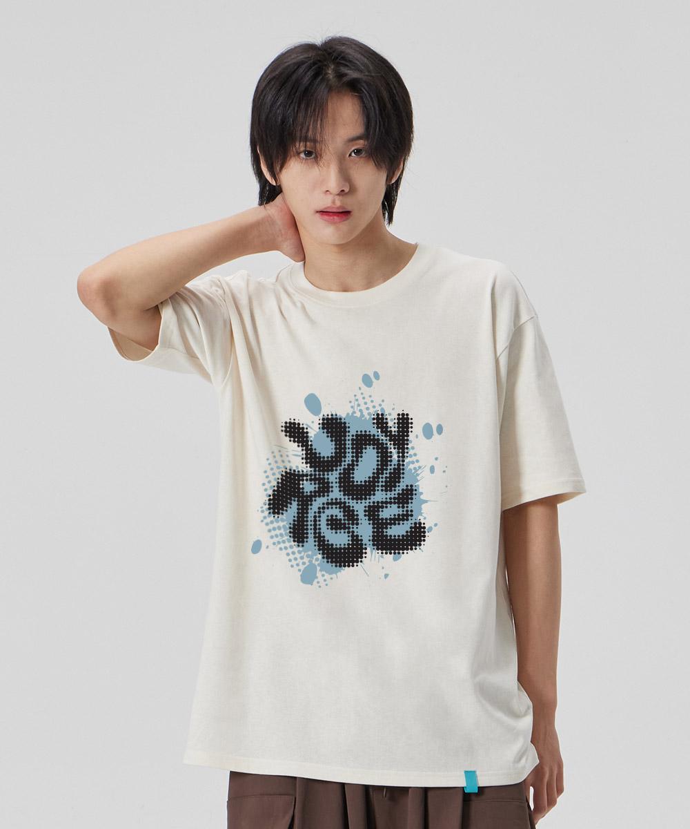 Astral Projection [Voiceless] Cotton Loose Fit Short Sleeve T-Shirt_Buttermilk L
