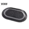 Alfombra de Baño Ovalada Alfombra, Microfibra Suave Altamente Absorbente Baño Antideslizante Antideslizante Felpa Esponjosa Felpudo para Ducha Bañera Lavabo