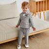 Korea Japan Boys Set Jacket Vest Pants Bowtie Brooch Photography Suit Children Costume Kids Birthday Party Dress