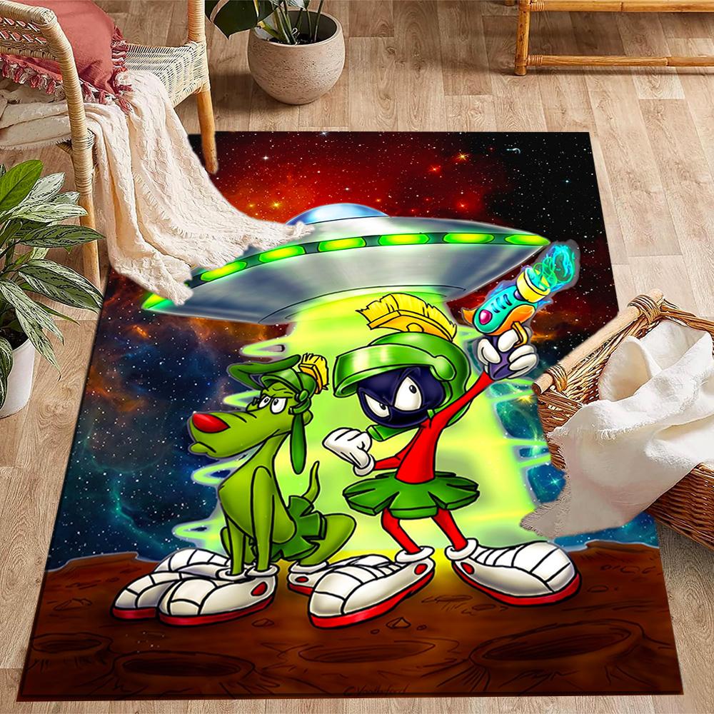 Space Adventure With Friends Themed Anti-Slip Rugs - Polyester Home Decor, Suitable for Bedrooms, Living Rooms, Doorways, Studios, and Decorations