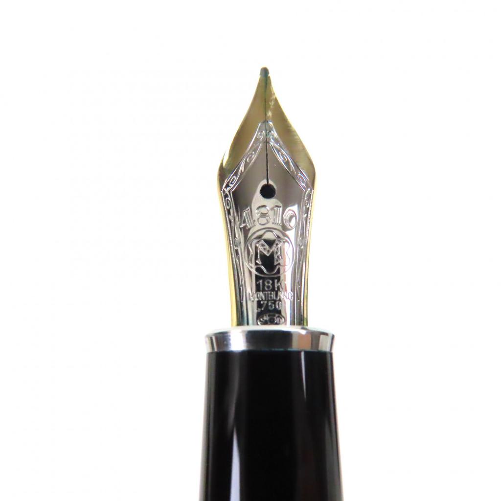 Excellent MONTBLANC fountain pen Meisterstück Solitaire Black Prisma Classic Used