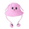 Children'S Bucket Hat Men'S And Women'S Cotton Cloth Hats With Moving Ears Cute Rabbit Hats Outdoor Sun Protection Attractions Travel