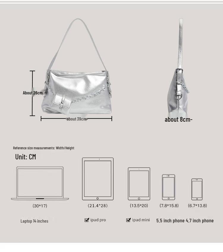 Chic Minimalist Underarm Shoulder Bag – Stylish, Versatile, Large Capacity Crossbody for Women