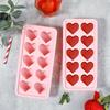 10-Cavity Heart Shaped Silicone Ice Cube Tray, Food Grade Easy Release Ice Mold for Whiskey, Cocktails, Party