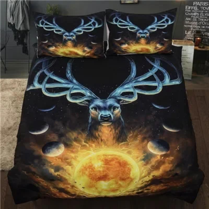 Snake Turbaned Skull Black Duvet Cover Set Without Sheet King Queen Double Twin Single Bed Linen Set