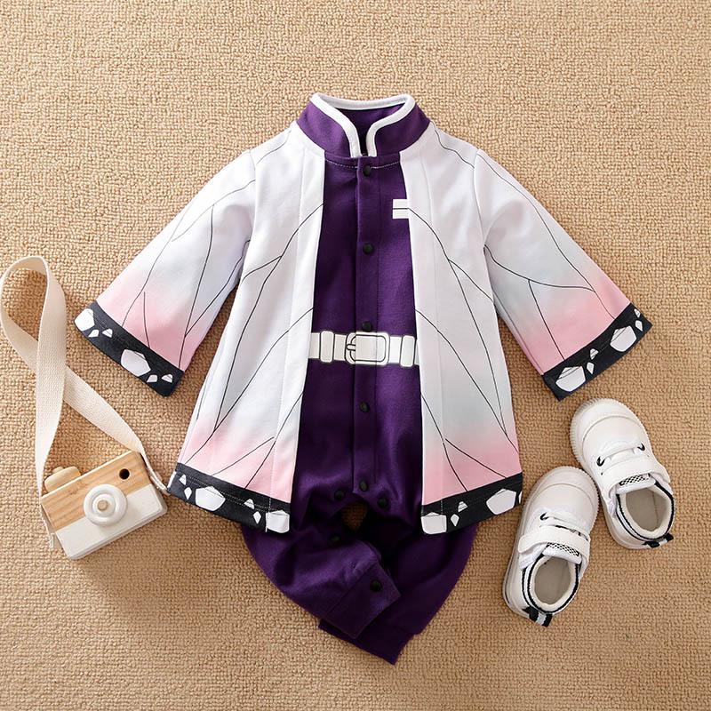 Costume de Cosplay Demon Slayer, vêtements pour bébés, barboteuse de dessin animé pour enfants, garçons et filles, tapis de noël d'halloween, vêtements de Cosplay pour nourrissons, combinaison pour bébé
