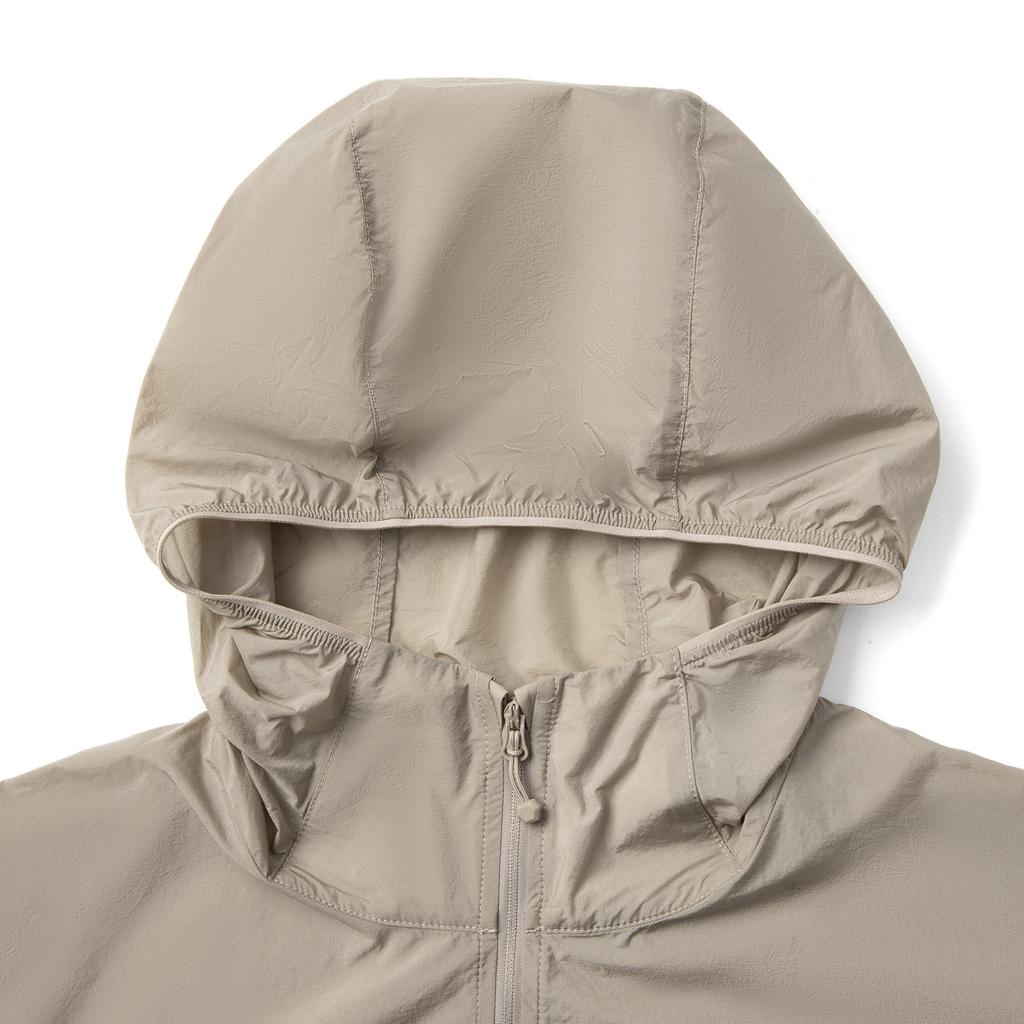 Li Ning Sports Trend Series Casual Minimalist Solid Color Loose Hooded Windbreaker Men Outerwear Stone-Lotus-Brown AFDV287-2